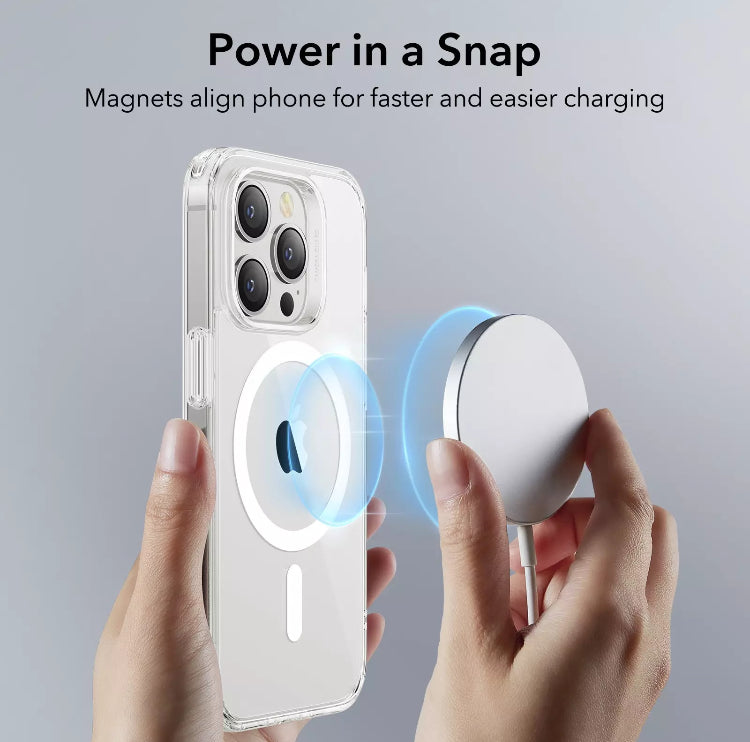 ESR Branded Clear MagSafe Shockproof Hybrid Hardshell Phone Case with HaloLock Feature- for Apple iPhones/14 Series - Super Savings Technologies Co.,LTD ESR Branded Clear MagSafe Shockproof Hybrid Hardshell Phone Case with HaloLock Feature- for Apple iPhones/14 Series - Super Savings Technologies Co.,LTD